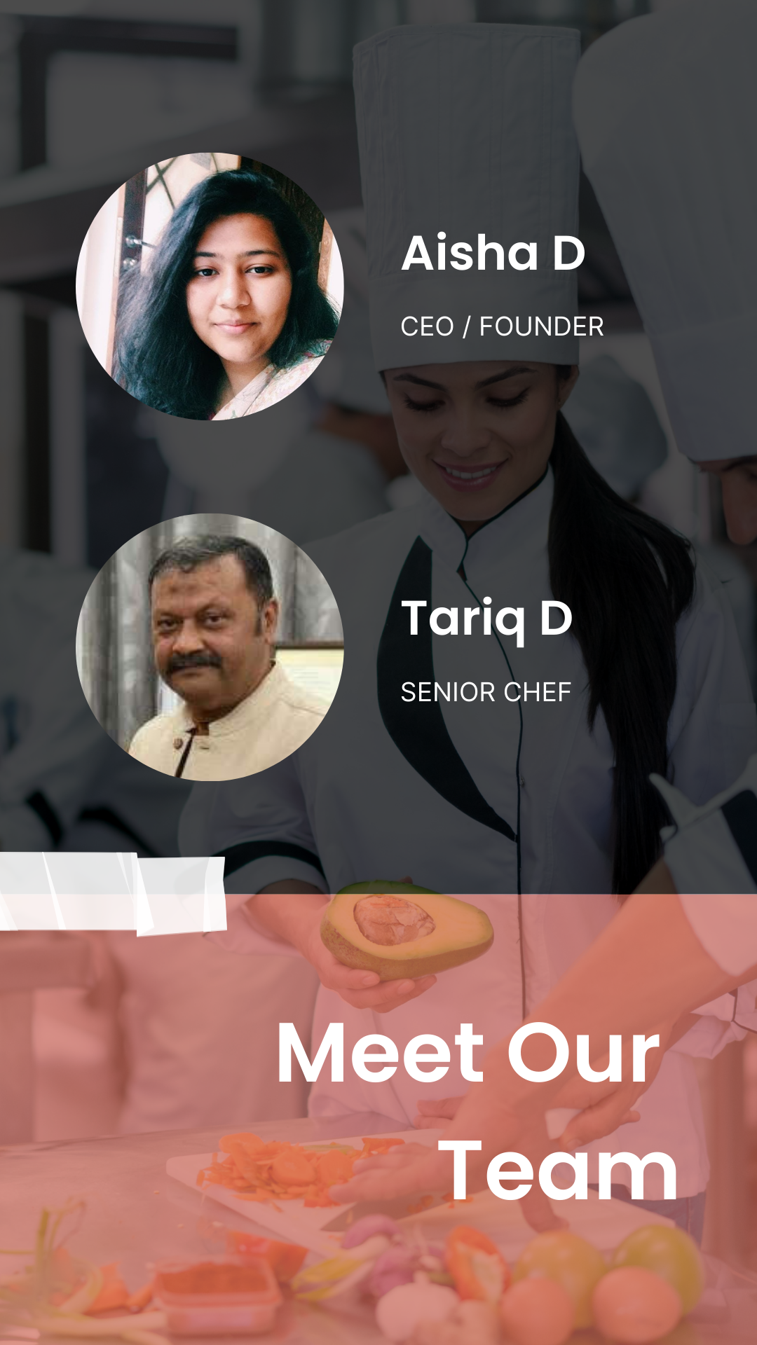 Chef Aisha D and Chef Tariq D at Nosh Lucknow